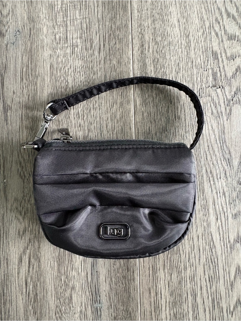 Lug- Disco Pleated Pouch- Black